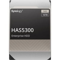 A Synology 16TB SAS - 3.5 belső vállalati HDD-vel rendelkezik, Fekete