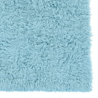 Linon Otthon D ons cor új Flokati terület szőnyeg kollekció, pasztell kék, 2. 8.5