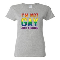 nem vagyok meleg, csak viccelek LGBT szivárvány büszkeség