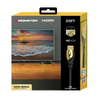 Monster Ultra HD Arany HDMI 2. Kábel – 25ft