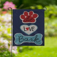 Meadow Creek Spring 18 12.5 Pet Live Love Bark Outdoor Garden zászló