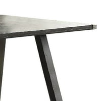 Benjara fa számláló magasságú asztal szögletes blokk lábakkal, szürke