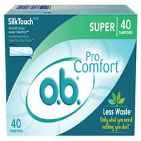 o. B. Pro Comfort applikátor-mentes tamponok, illatmentes, szuper, Ct