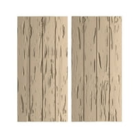 Ekena Millwork 22 W 84 H Rusztikus Four Board Csatlakoztassa a Board-N-Batten Pecky Cypress Fau Wood redőnyöket, nem