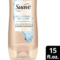 A Suave szakemberek hidratálják a ragyogást fokozó napi kondicionálót hialuronsavval, fl oz