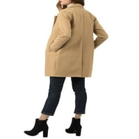 Egyedi alku a női bevágott hajtókészülék dupla mellű raglan hüvely téli kabát