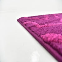 Egyedi szövőszék beltéri téglalap alakú rácsos kortárs terület szőnyegek rózsaszín lila, 8 '10' 0