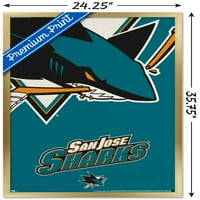 San Jose Sharks-Logó Fali Poszter, 22.375 34