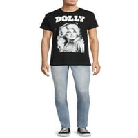 Dolly Parton férfi portré grafikus póló, S-3XL méret