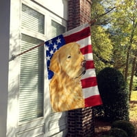 Amerikai zászló Golden Retriever zászló vászon ház mérete