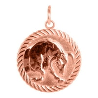 Megfordítható Gemini állatöv jel Charm Érme medál nyaklánc tömör arany