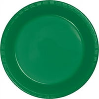 Színes műanyag tányérok érintése, 9