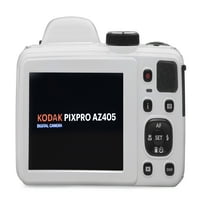 PIXPRO AZ405-Wh optikai Zoom digitális fényképezőgép, 16MP OS érzékelő, 1080p Full HD videó, 3 LCD, AA elemek