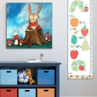 Bunny Story , Andrea Doss festészet nyomtatása a csomagolt vászonra