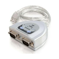C2G USB - 2 portos DB soros RS adapterkábel, Taa-kompatibilis