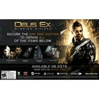 Deus Ex: Mankind Divided-az Xbo One első napi kiadása