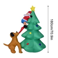 Karácsonyi ajándékok a vámkezelésen SUWHWEA karácsonyfa & Mikulás felrobbantja az udvari díszet színes LED-es lámpákkal