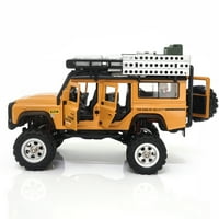 SG 4WD 2.4 Ghz szimulációs távirányító terepjáró hegymászó autó első és hátsó lámpákkal járműmodell játék-Sárga