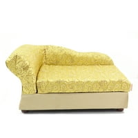 Moots Cleopatra Pet Chaise Lounge ágy elegáns fém arany, közepes