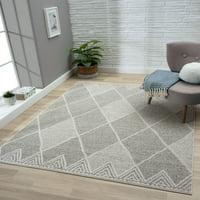 United Weavers Milana Fleur Modern Geomtric Accent Rug, Taupe, 1'10 3 '