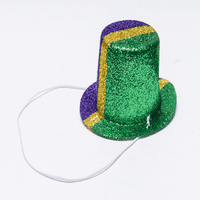 Madri Gras módja a mini csillogó kalap megünneplésének