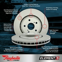 Raybestos speciális teljesítményű rotorok, Fits select: 2004-MERCEDES-BENZ E