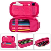 LGBT Pride Rainbow Nagy kapacitású tolltartó, hordozható ceruza táskák rekeszekkel Cipzár Rózsaszín
