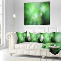 Designart Green Blur Sky csillagokkal - Absztrakt dobás párna - 18x18