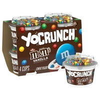 YoCrunch alacsony zsírtartalmú vanília M & MS joghurttal, oz. Csészék, számolj