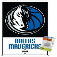 Dallas Mavericks - Logo Wall poszter pushpins, 14.725 22.375