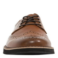 Szarvas szarvasok férfi Walkmaster Wingtip Oxford bőr cipő