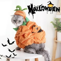 DoubleYi tök Patch Pet Jelmez imádnivaló Kordbársony ruha kis kutyák macskák cica vicces kényelmes Halloween ruhát