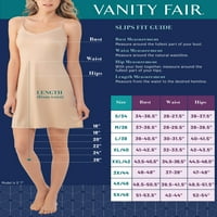 Vanity Fair Női egyetlen rés fél csúszás, 16 - 28 hosszúságú
