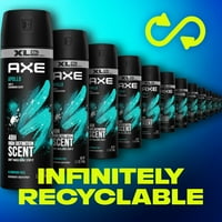 Axe dezodor testpermet férfiak számára Apollo Sage & Cedarwood, 5. oz iker