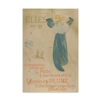 Védjegy képzőművészet 'Elles poszter' vászon művészet Henri de Toulouse-Lautrec