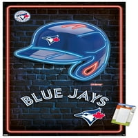 Toronto Blue Jays - Neon sisak fali poszter, 14.725 22.375
