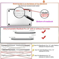 KAISHEK kemény eset-Rel. Legújabb MacBook Pro s Retina kijelző Touch ID modell: a M1&A2289&A2251&A2159&A1989 & A1706