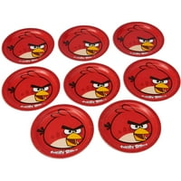 Angry Birds kerek lemez, - ban, 8ct