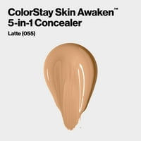 Revlon ColorStay Skin Awaken 5-in-Concealer, könnyű, krémes, hosszú élettartamú Arc smink koffeinnel & C-Vitamin, tökéletlenségek,