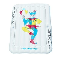 69 felfújható fehér és kék Joker játékkártya medence matrac