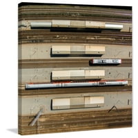 Marmont Hill Vonatok készítette: Karolis Janulis Painting nyomtatás csomagolt vászonra