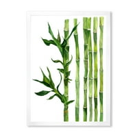 Designart 'A bambusz ágak erdője iii' trópusi keretes művészet nyomtatás