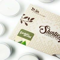 Eucalyptus Spearmint Tealight gyertyák Multi-fehér prémium illatos Tea fények-alapvető és természetes olajok-Shortie