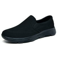 Férfi csúszás a cipőkön-Comfort Walking Shoes vezetési cipők minden Fekete US7