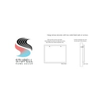 Stupell Industries Zöld Ívek Trópusi Absztrakció Absztrakt Festészet Galéria Csomagolt Vászon Nyomtatás Wall Art