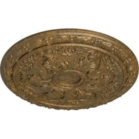 Ekena Millwork 20 OD 5 8 P Baile mennyezeti medál, kézzel festett dörzsölt bronz