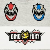Power Rangers Fiúk Dino Fury Póló Szürke Méretek 4-10