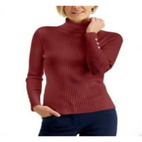 Kollekció női piros garbó hosszú ujjú pulóver méret: XS
