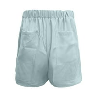 tobchonp Egyszínű Női nyári nadrág Elasztikus derék alkalmi szoknya rövidnadrág könnyű laza lélegző Streetwear Pantalones