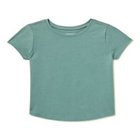 Garanimals kisgyermek lányok rövid ujjú szilárd póló, méretek hónapok-5T